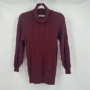 Hollister Womens Cable Knit Turtleneck XXS Cozy Winter Old Money Minimalist